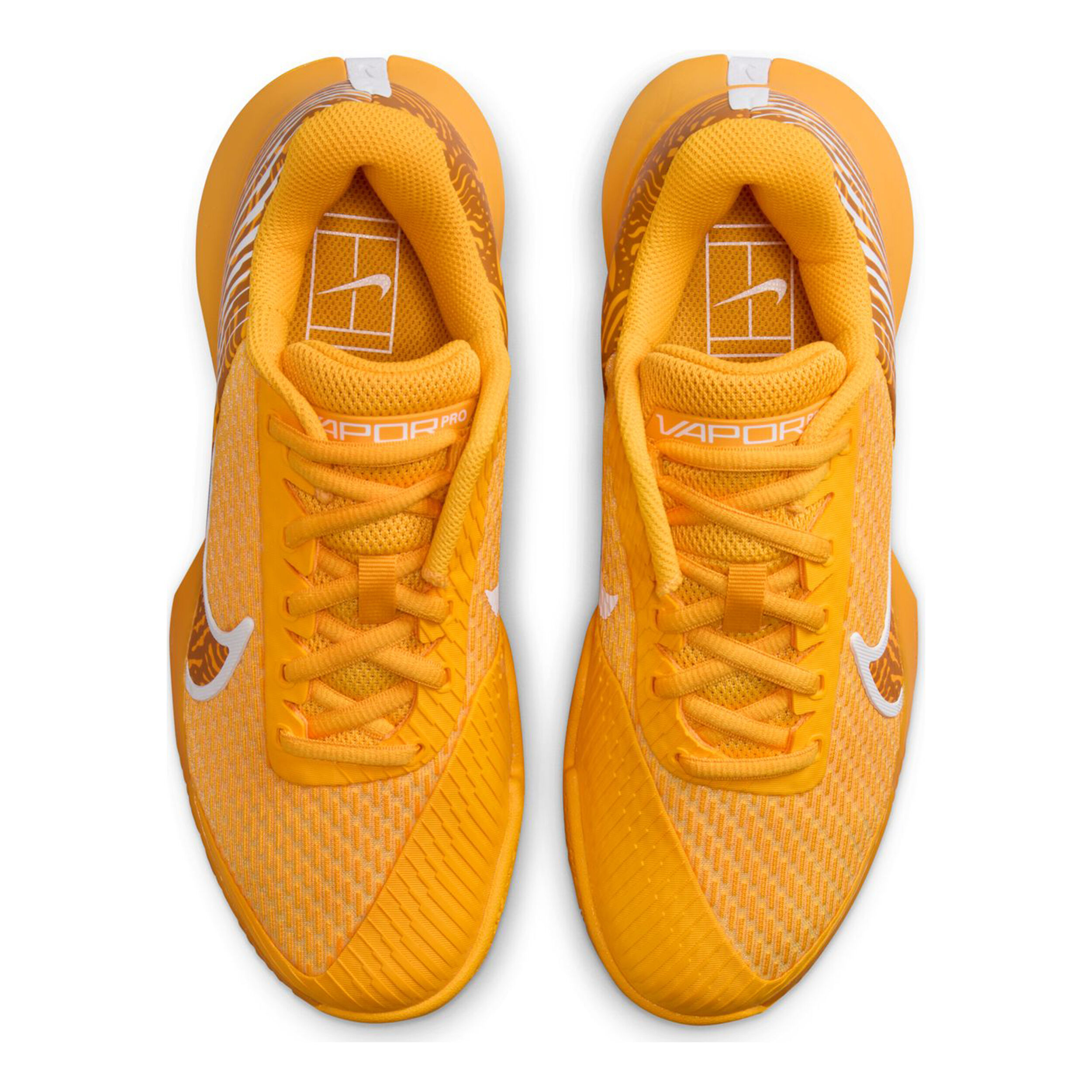Court Zoom Vapor Pro 2 Sandplatzschuh Damen - Orange, Weiß