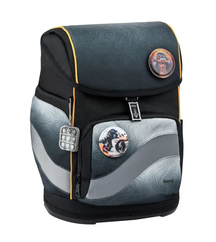 Belmil Premium Smarty Plus Schulra﻿nzen-Set 5-tlg - Black Grey