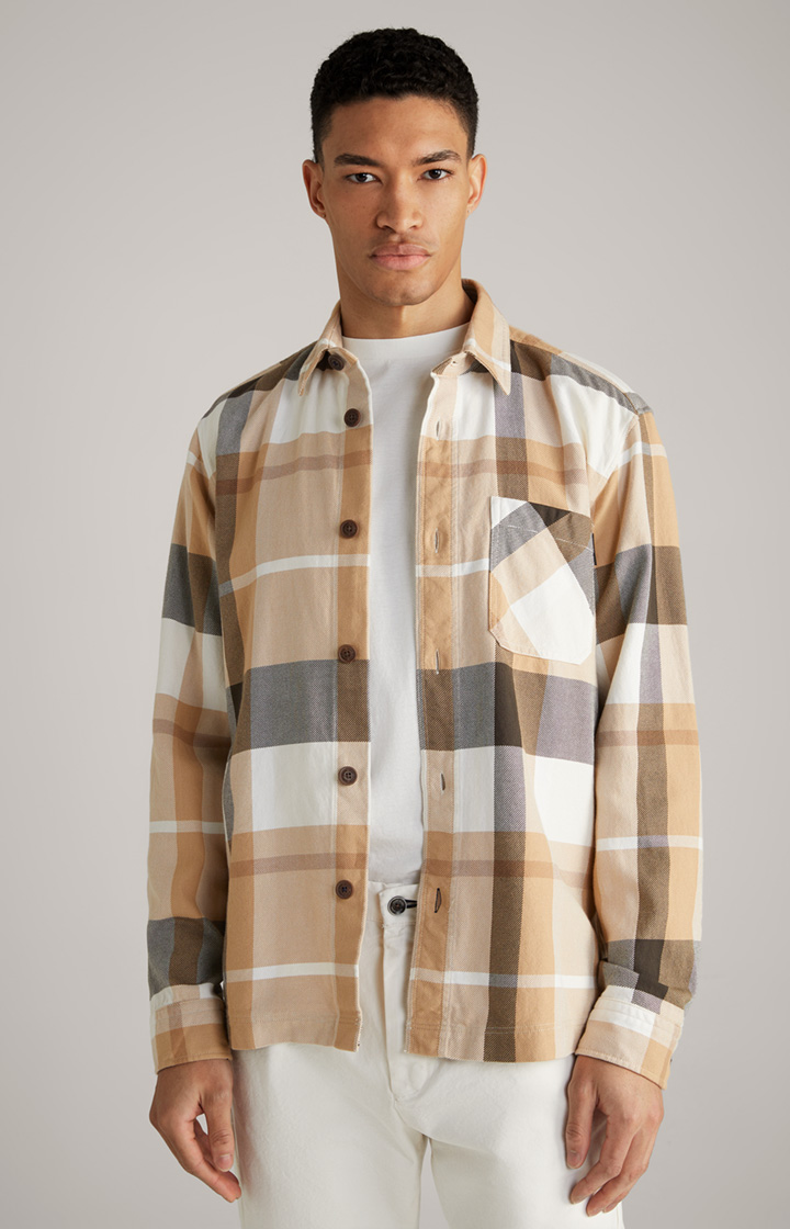 Hemd Harvi in Beige kariert