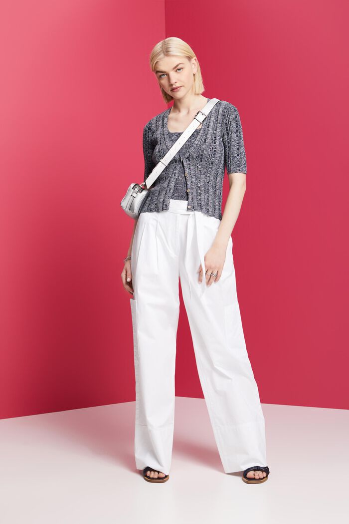 Kurzarm-Cardigan mit LENZING™ ECOVERO™
