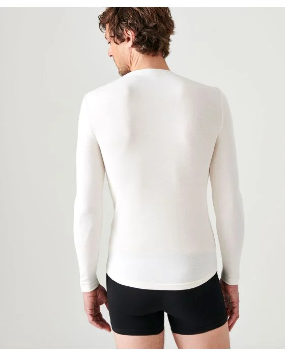T-shirt manches longues Thermolactyl Sensitive fine côte