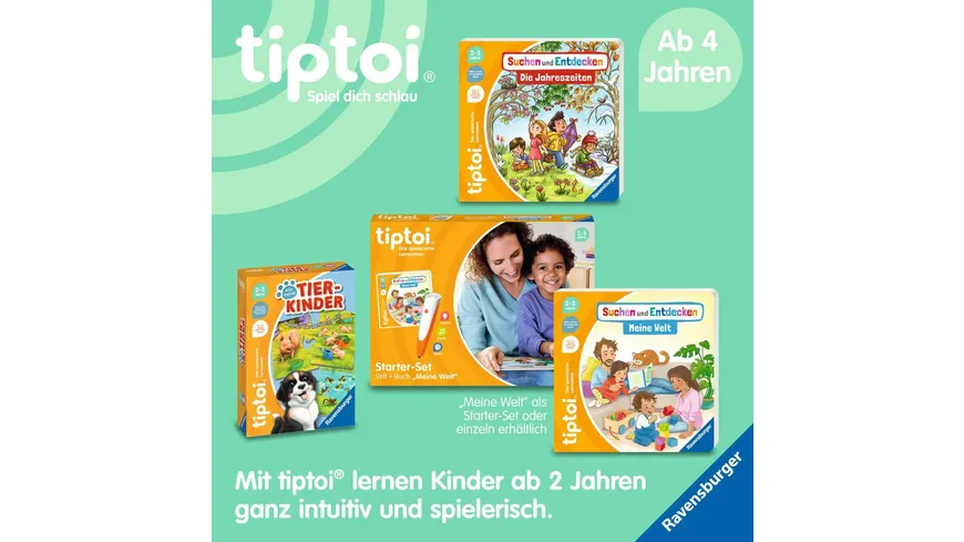 Ravensburger tiptoi - Starter-Set Stift und Bilderbuch Suchen und Entdecken Meine Welt