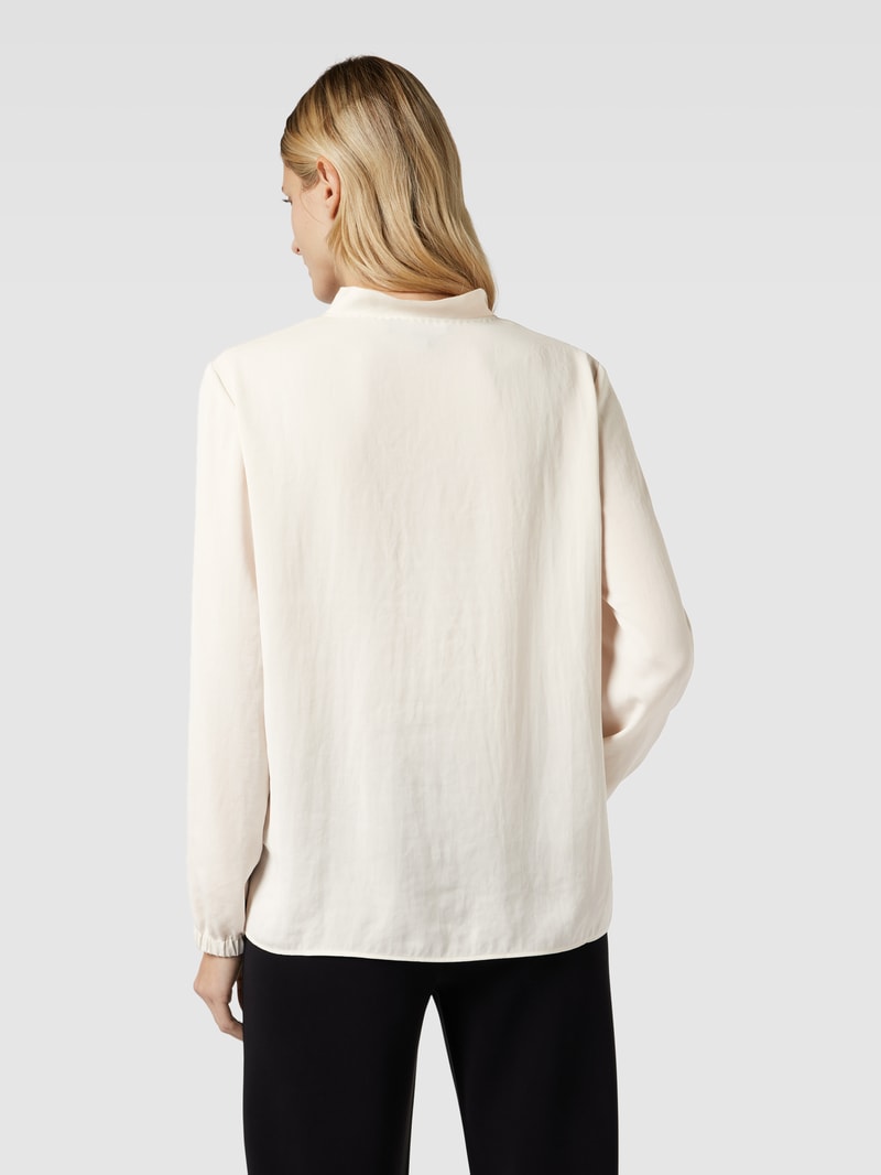 Bluse mit V-Ausschnitt in sand