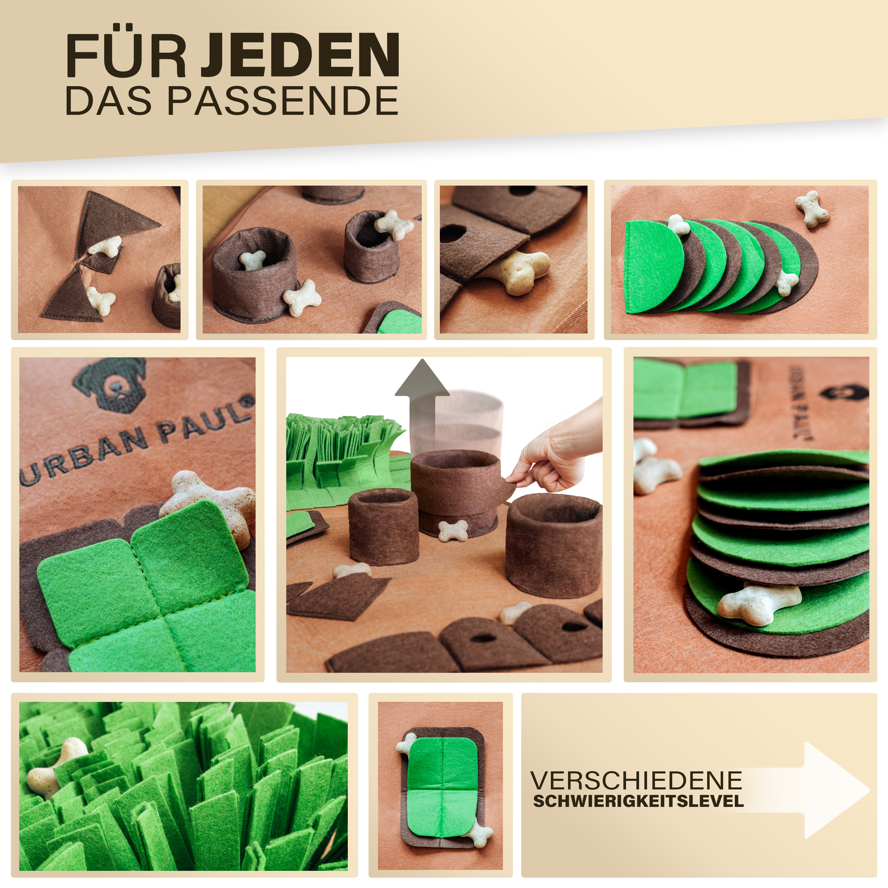 URBAN PAUL Intelligenzspielzeug URBAN PAUL Schnüffelteppich - extra groß