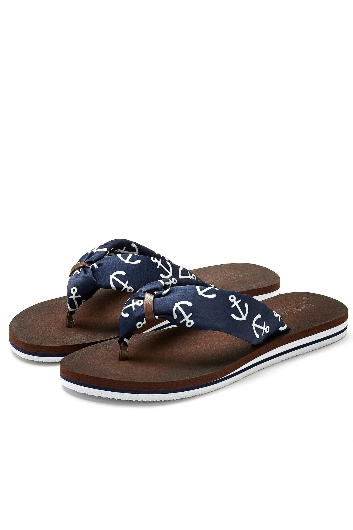 LASCANA  Sandalette - Blau - Flacher Absatz
