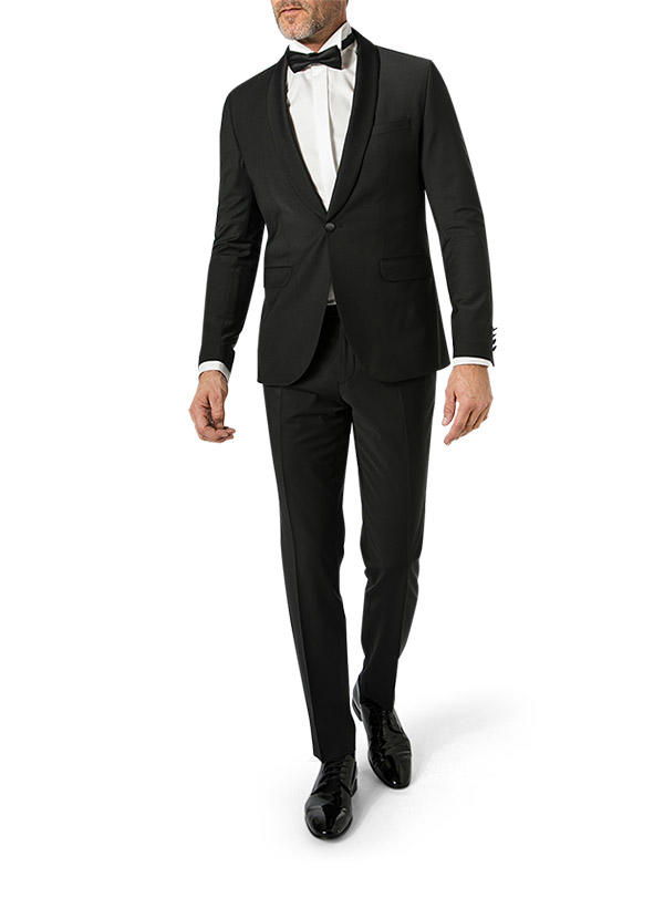 CG, Anzug Pharrel-Paco, Slim Fit, Woll-Stretch, schwarz