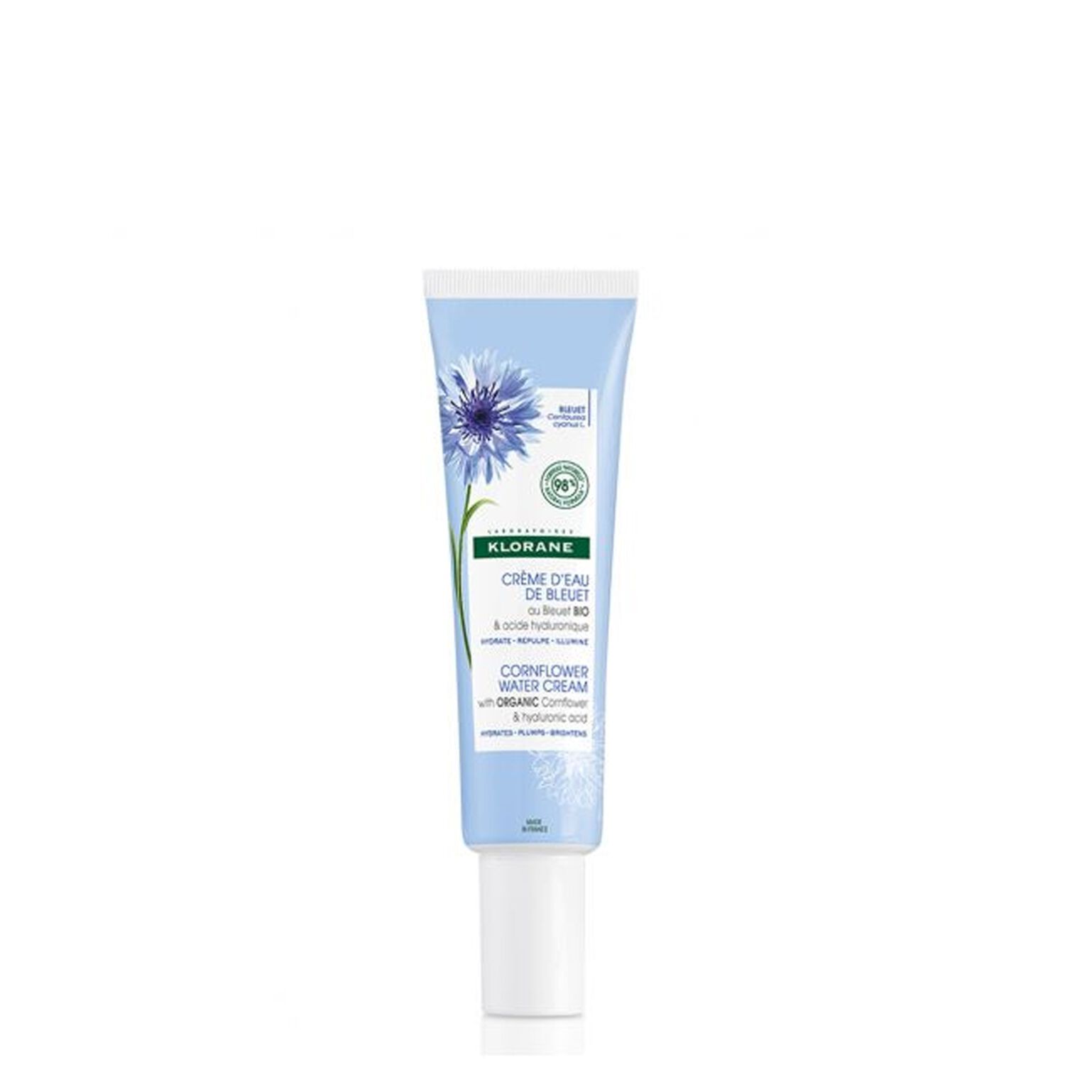 Klorane Crème de jour Eau de Bleuet Bio - Peaux sèches - 30 ml