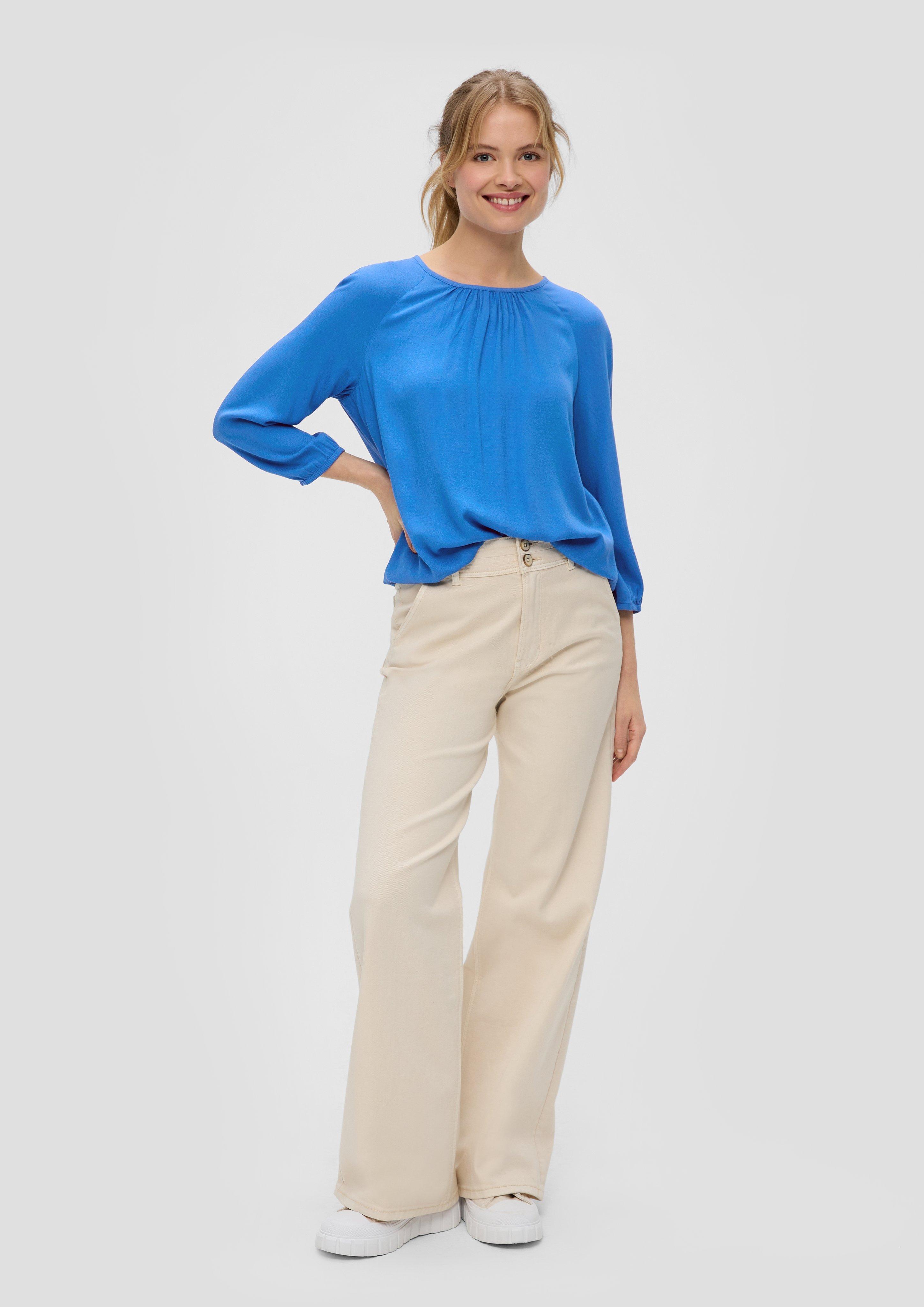Jacquard-Bluse aus reiner Viskose  2145166-5531
