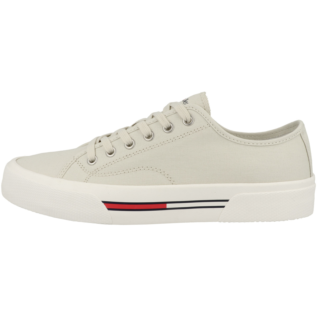 Tommy Hilfiger Tommy Jeans Lace Up Canvas Color Sneaker Low beige