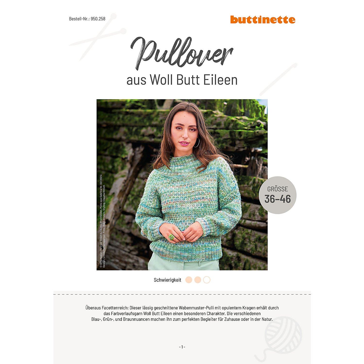 Strickanleitung – Pullover aus Woll Butt Eileen