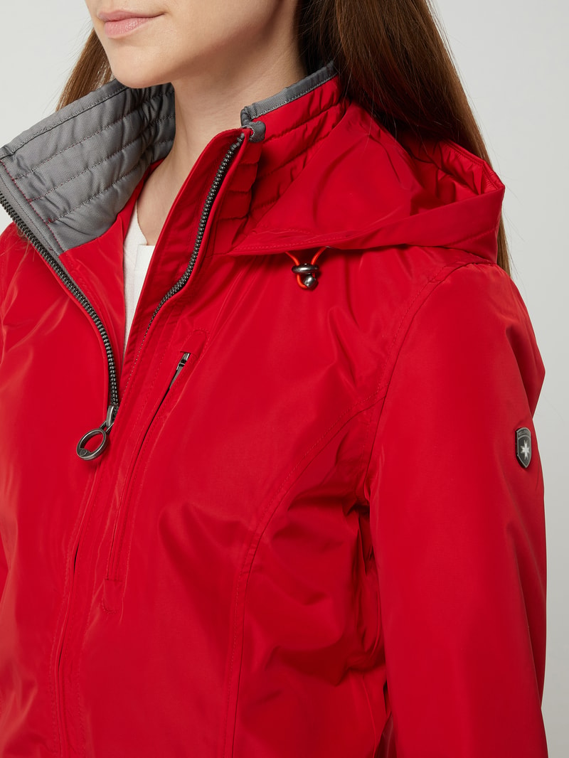 Jacke mit Label-Detail Modell 'STOCKHOLM' in rot