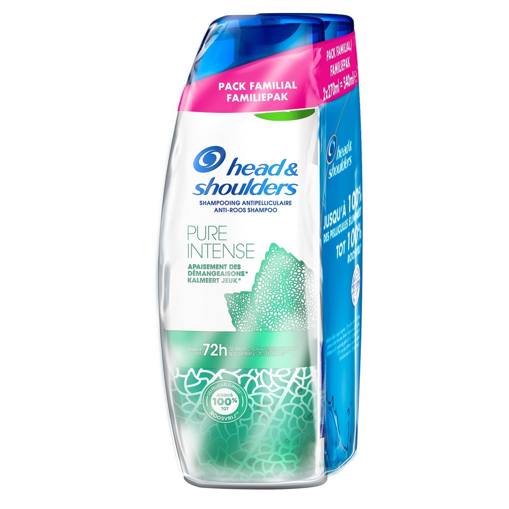 head & shoulders Head & Shoulders Pure Intense Anti-démangeaisons Shampoing, 2x250ml Shampoing
