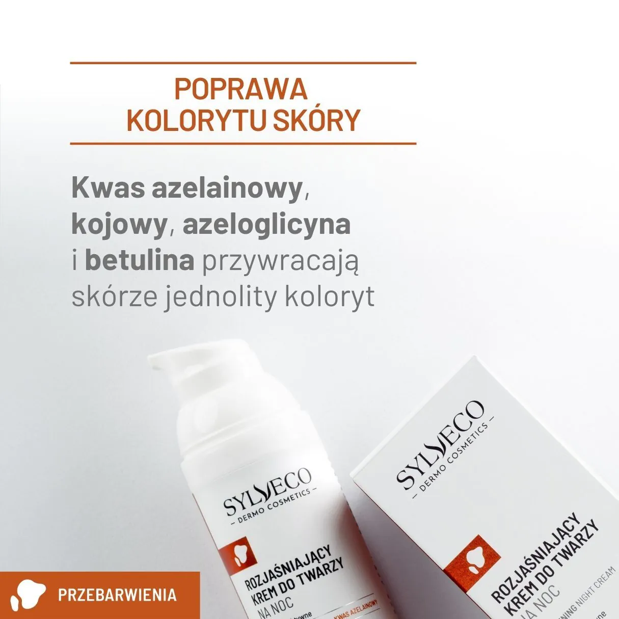 Sylveco Dermo posvjetljujuća noćna krema za lice