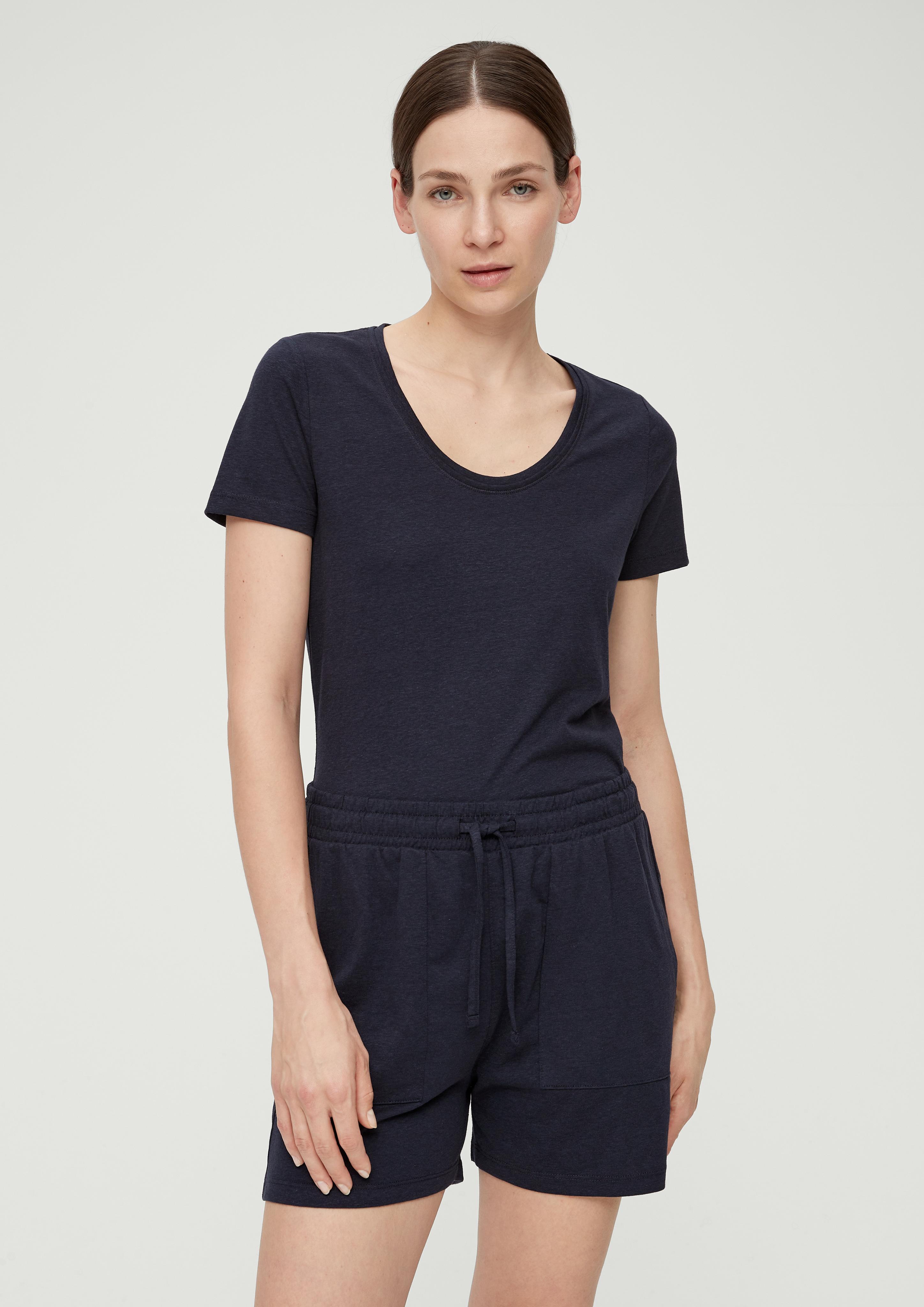 Regular: Melierte Shorts aus Baumwollmix  2132037-5959
