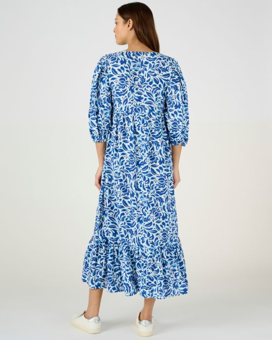 Robe imprimée manches bouffantes Climatyl