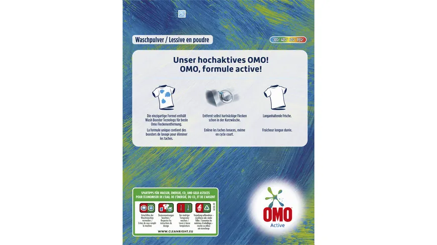 OMO Waschpulver Universal Active 35 WL 2.28 kg