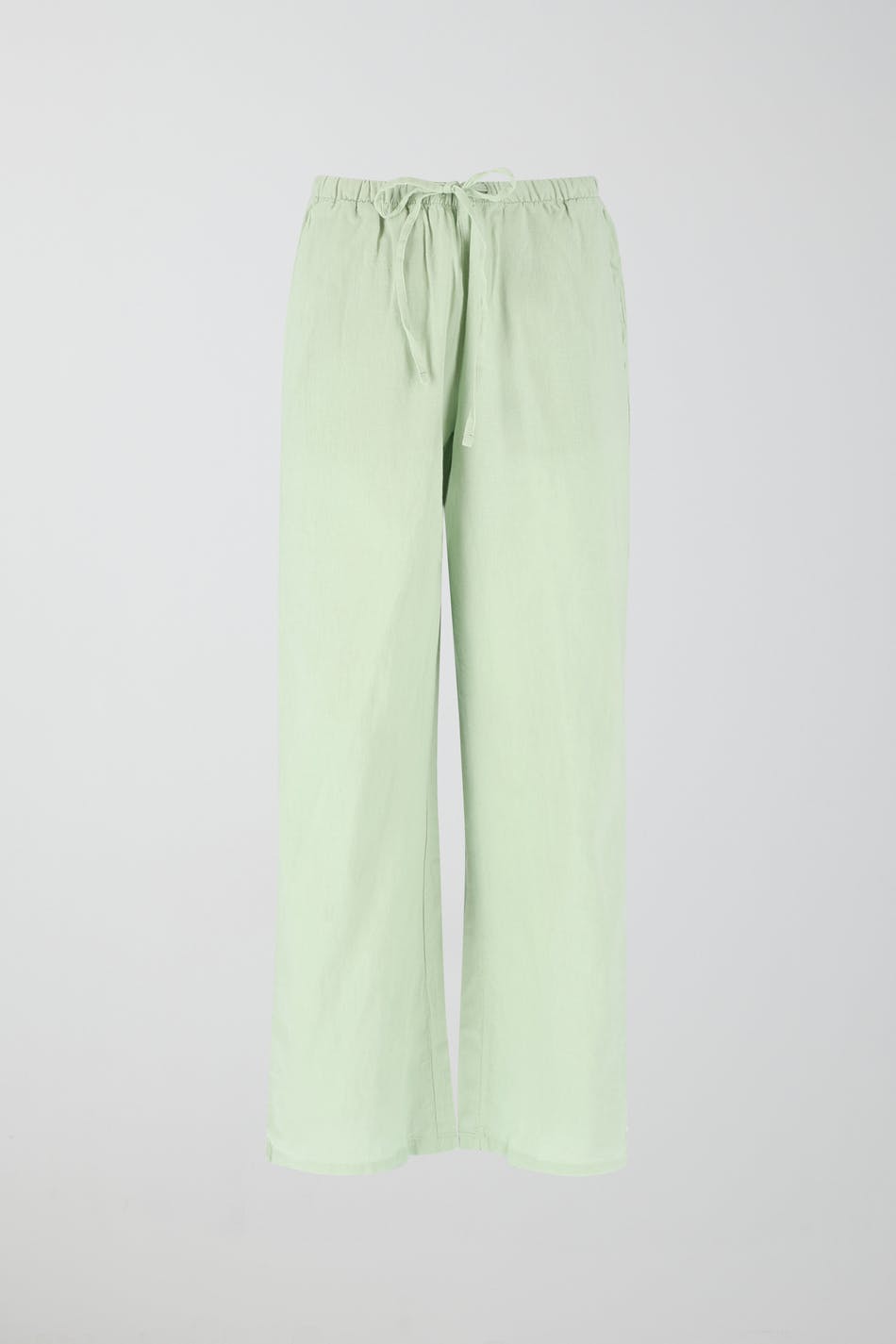 Linen blend trousers