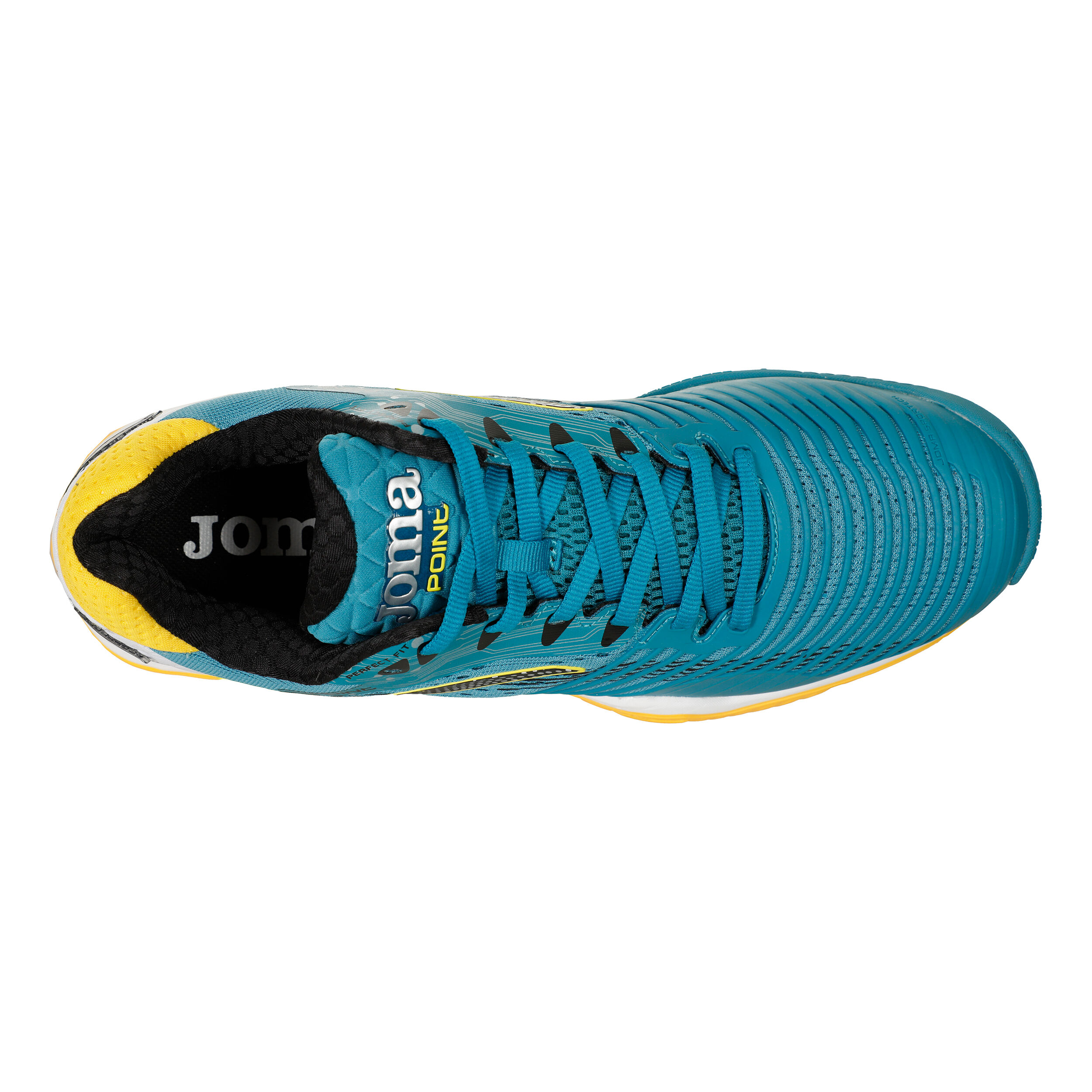 T. Point Padelschuh Herren - Petrol, Orange