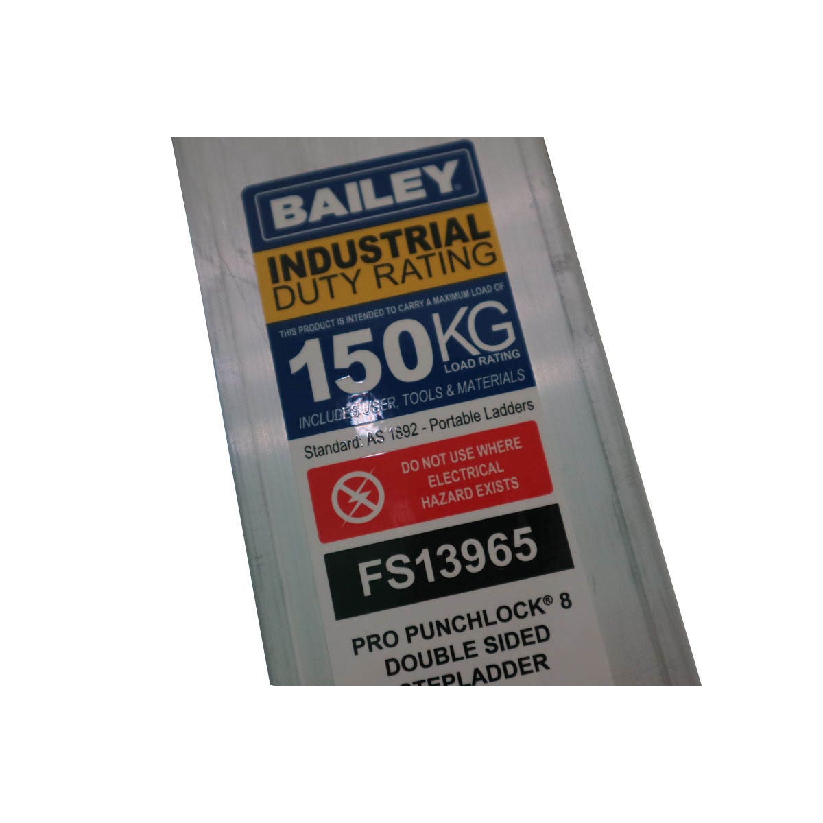 BAILEY Pro Aluminum Double Sided Ladder 8 FS13965