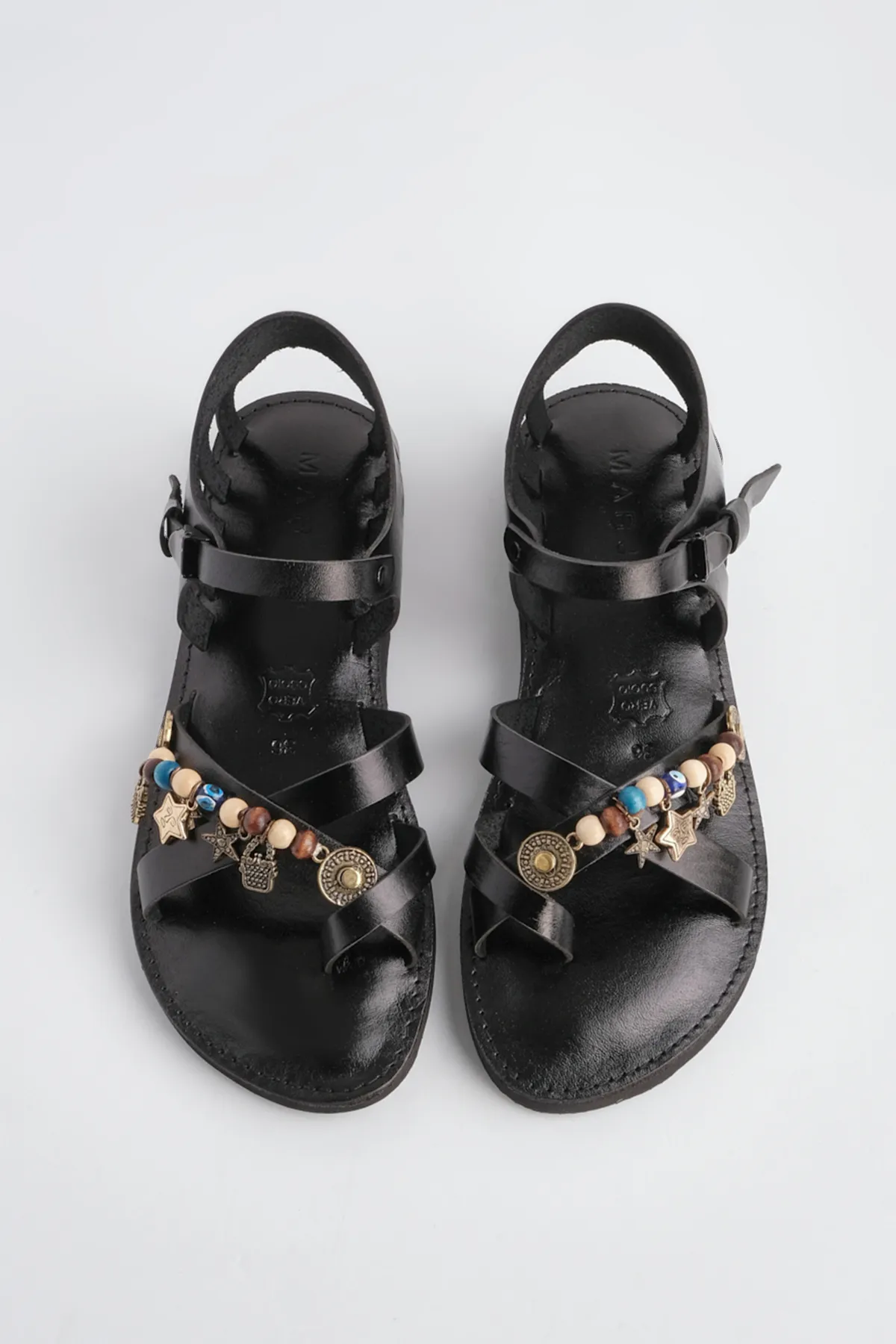 Marjin  Sandalette - Schwarz - Flacher Absatz