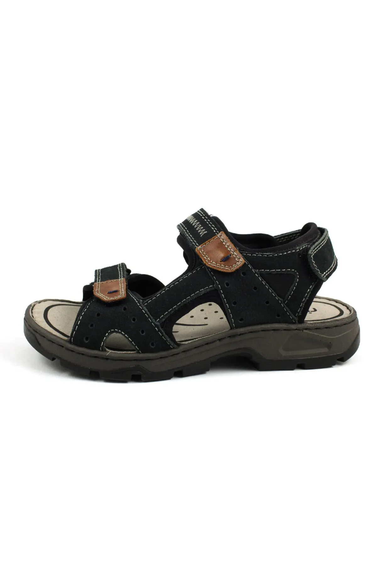 Rieker  Sandalette - Blau - Flacher Absatz