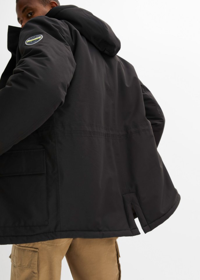 Hybrid-Thermo-Parka mit Teddyfutter