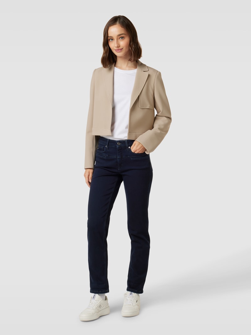 Jeans mit 5-Pocket-Design Modell 'PEARLIE' in dunkelblau