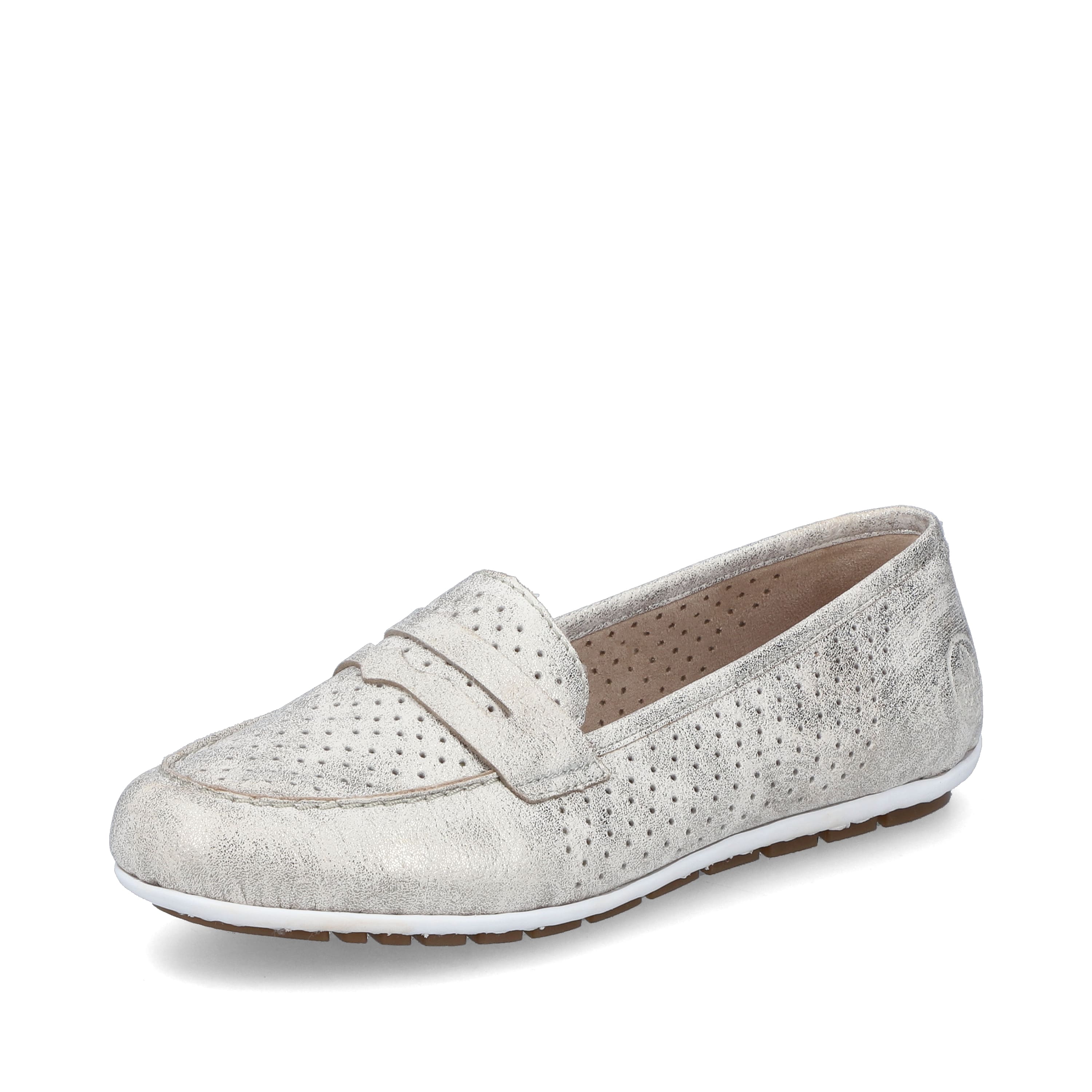 Rieker Damen Loafer hellbeige