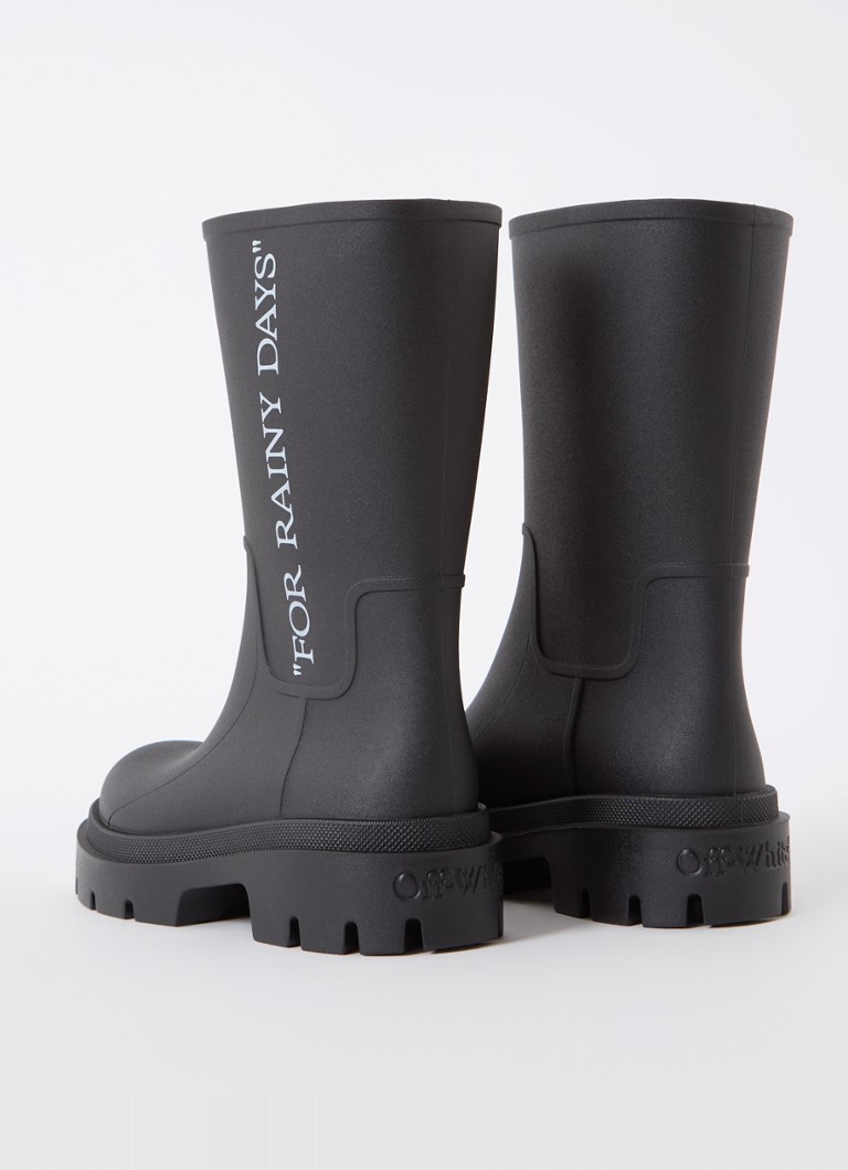 Stivali da pioggia Off-White Reboot con logo