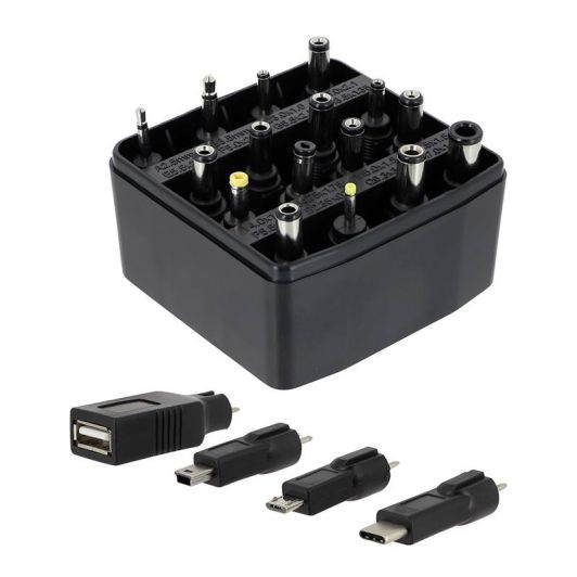 Adaptor de alimentare universal EDENWOOD 27W - 3V la 12V - 20 conectori USB-C