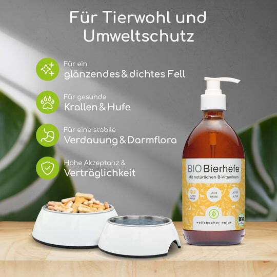 Wolfsbacher Natur Ergänzungsfutter & Aufzucht Wolfsbacher Natur Bio Bierhefe 500 ml