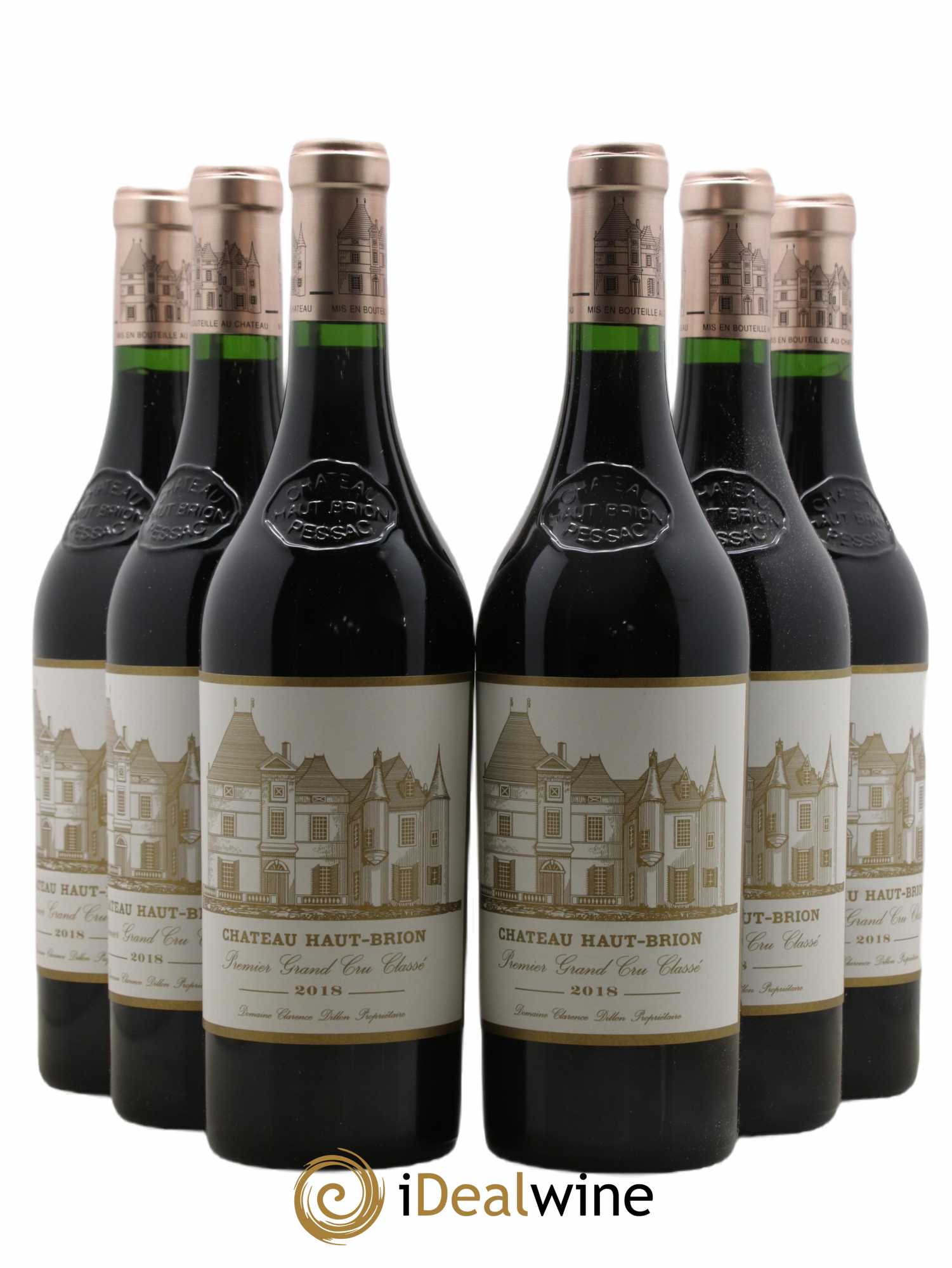 Château Haut Brion 1er Grand Cru Classé  2018 - Lot de 6 Bouteilles