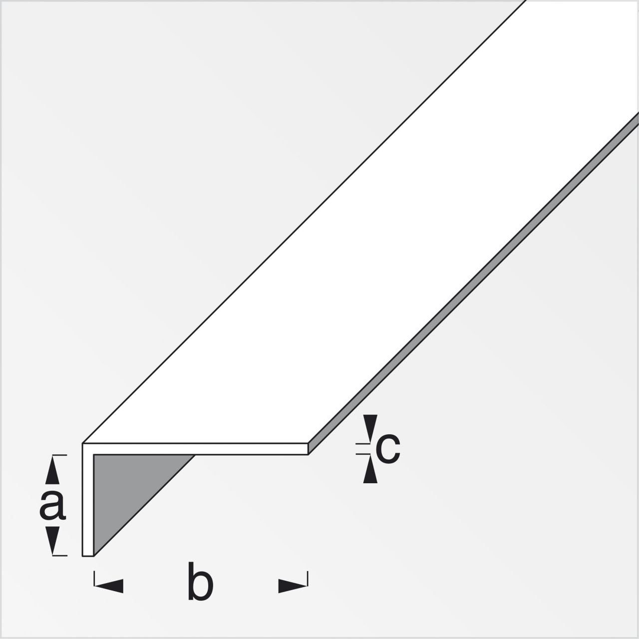 alfer Winkelprofil alfer Winkel 1 m, 19 x 22 mm PVC (Kunststoff)