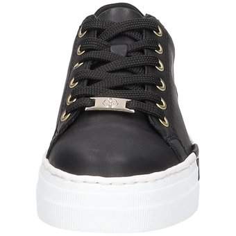 Rieker Plateau Sneaker in schwarz