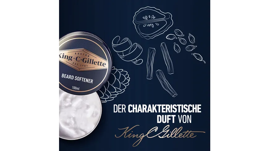 King C. Gillette Bartpflege Bartbalsam 100 ml