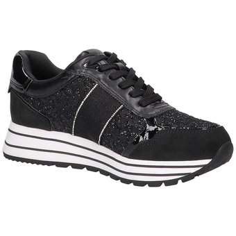 Tamaris Plateau Sneaker in schwarz