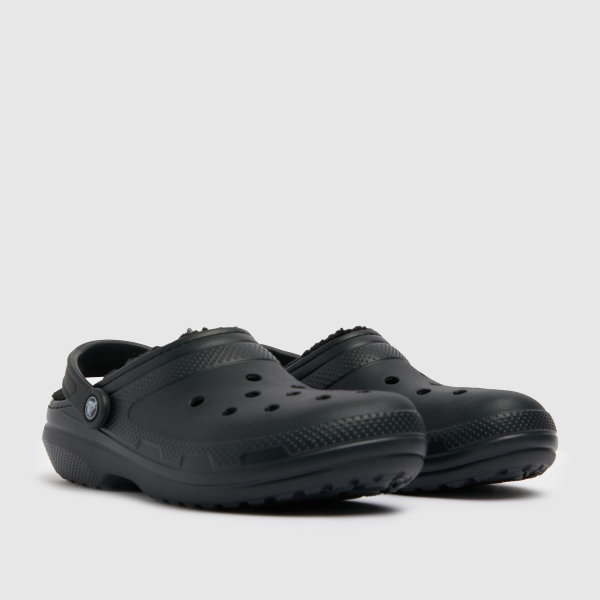 Crocs klasični podloženi sandali v črni barvi