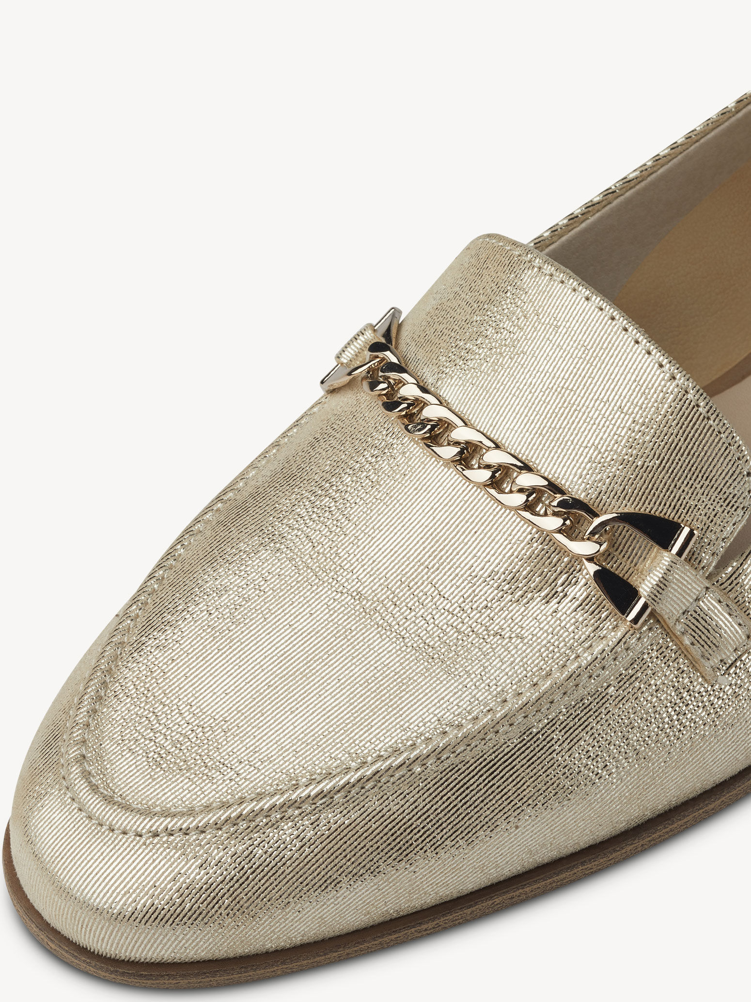 Slipper en cuir - métallique