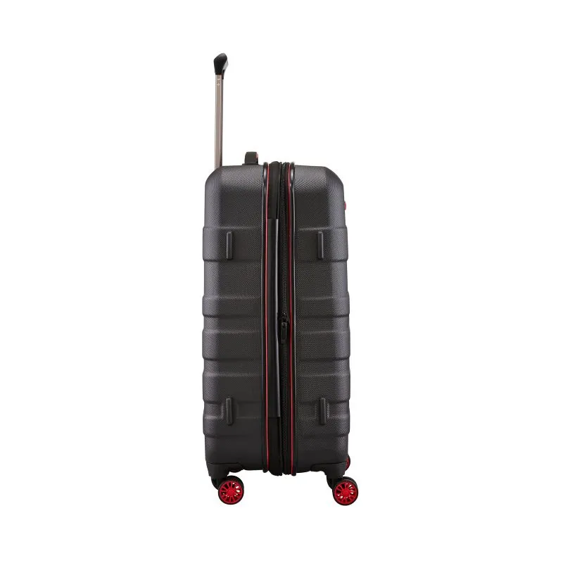 Travelite Trolley mit 4 Rollen 70cm M EXP Vector 79 Liter - Schwarz\/Rot