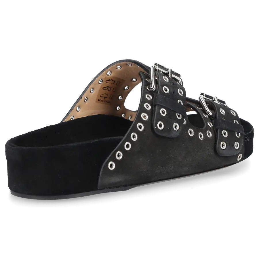 Isabel Marant - Pantoletten LENNYO Veloursleder - schwarz