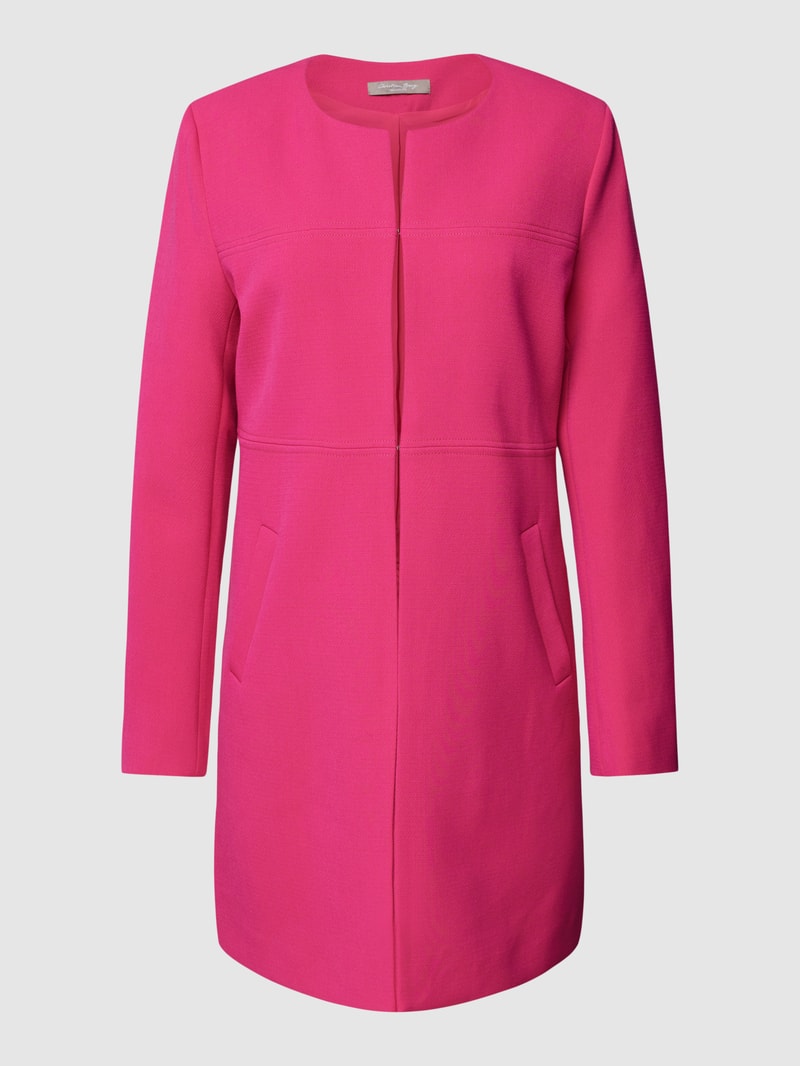 Longblazer mit Hakenverschluss in pink
