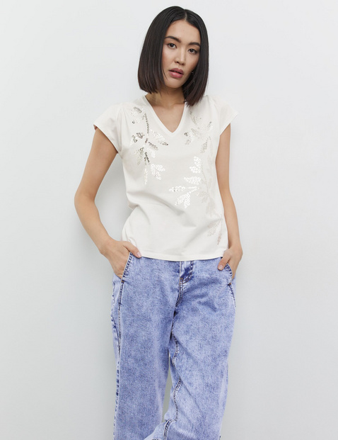 Shirt mit abstraktem Print