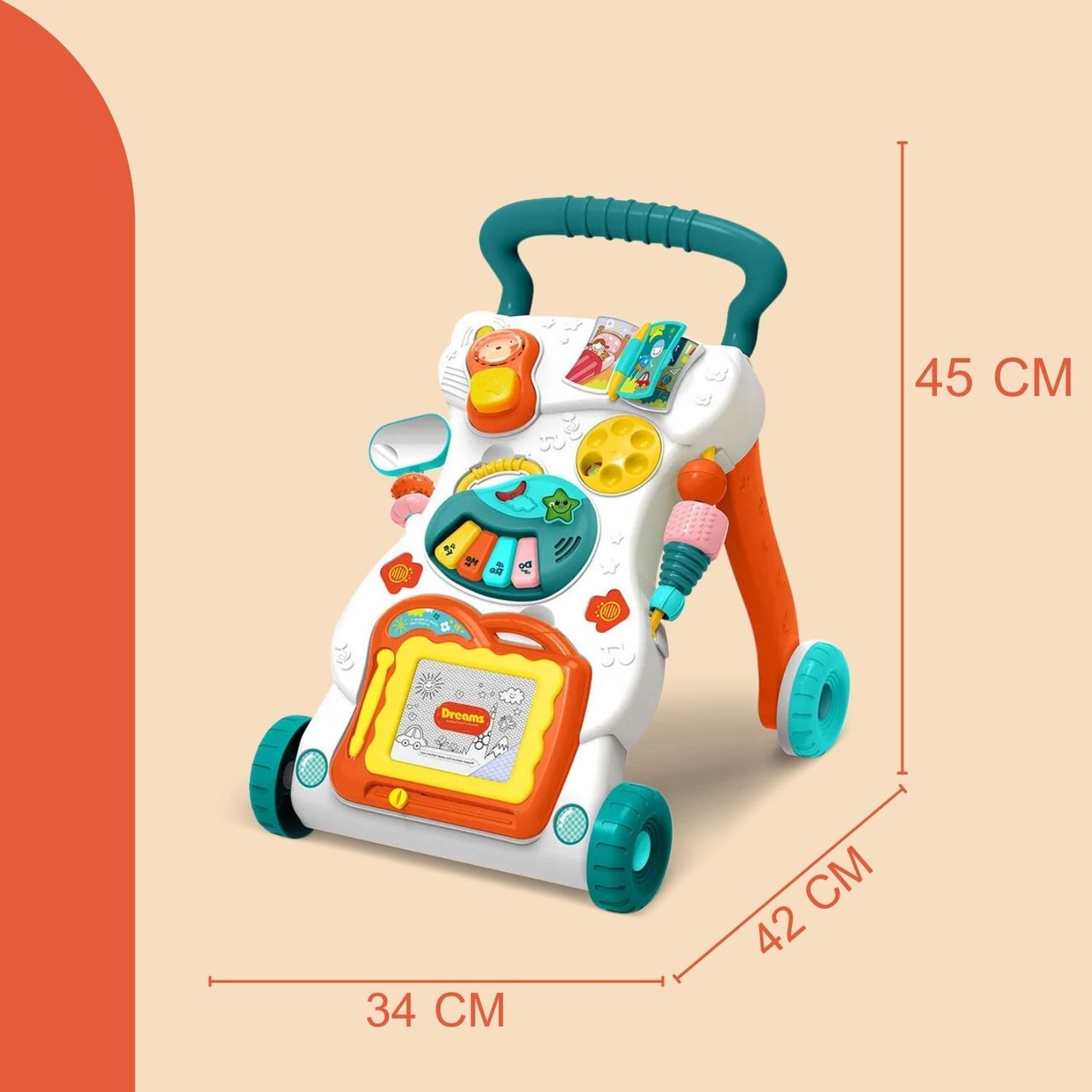 Coemo Lauflernwagen Leo ab 9 Monate Weiß