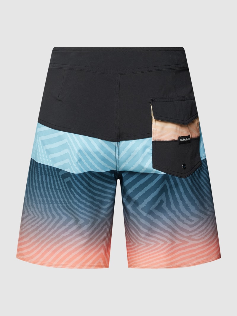 Badehose im Colour-Blocking-Design Modell 'SURFSILK' in schwarz
