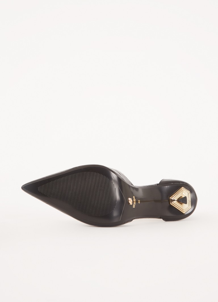 Dune London Colly skinnpumps med krokodilletekstur