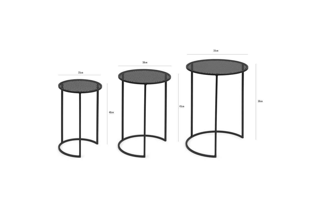 Lifa Living Beistelltisch Viggo - 3er Set