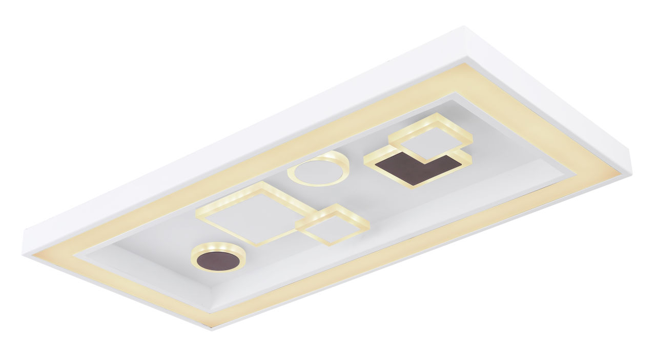 Globo Lighting - RABEA - Deckenleuchte Metall weiß, LED