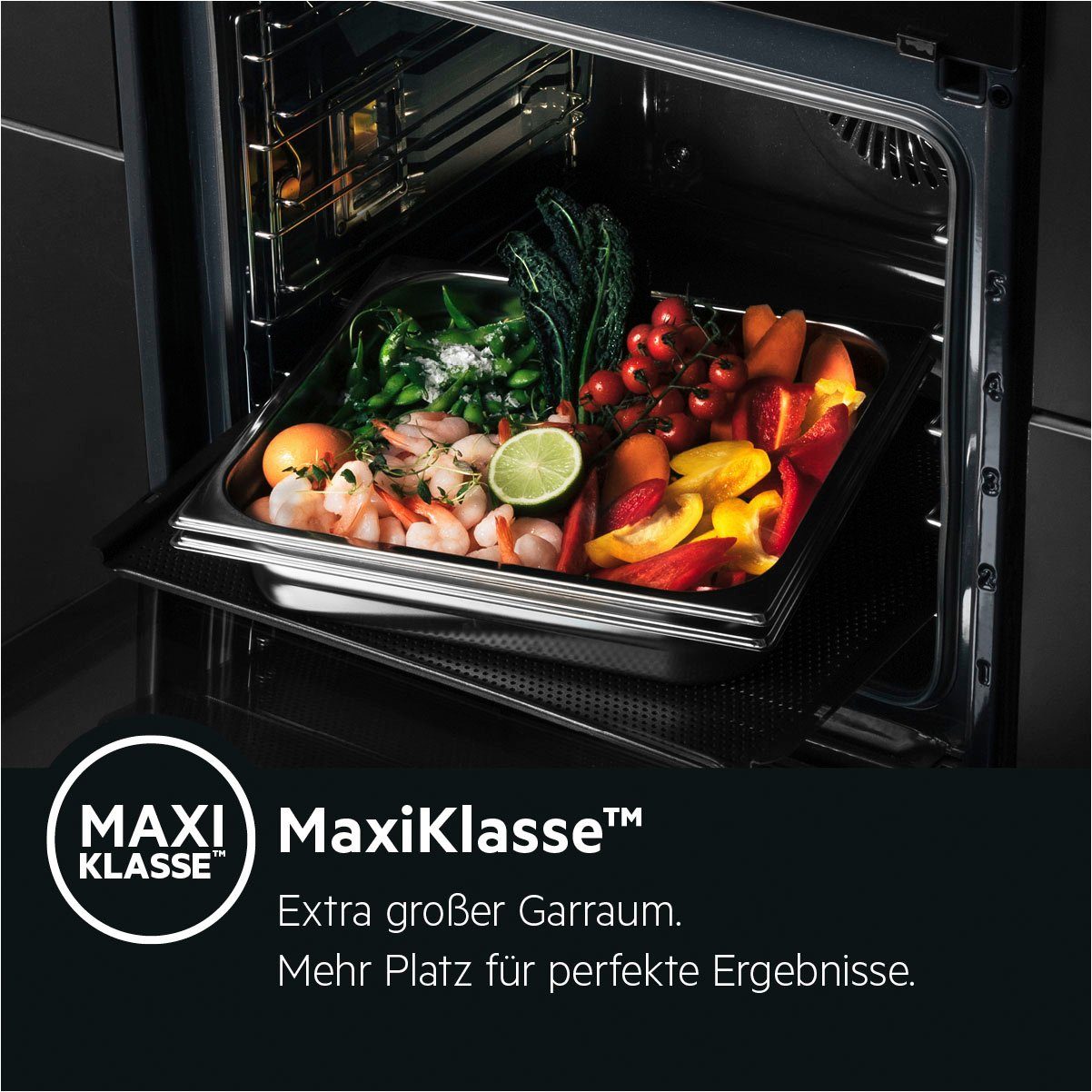 AEG Einbaubackofen 6000 BES331110B 944 187 812, mit 1-fach-Teleskopauszug, Aqua-Reinigungsfunktion