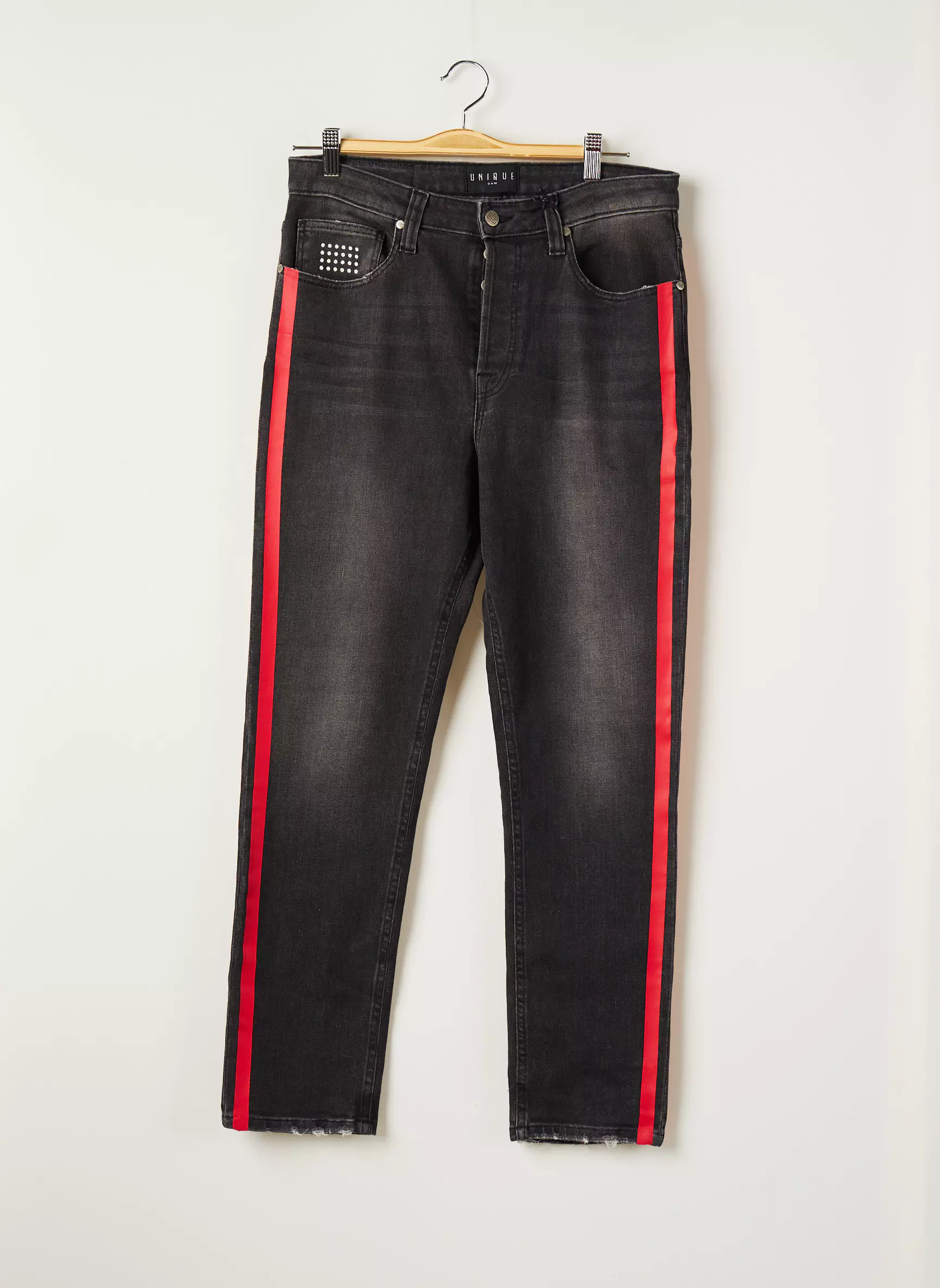 Unique Dnm Jeans Coupe Droite Homme couleur noir