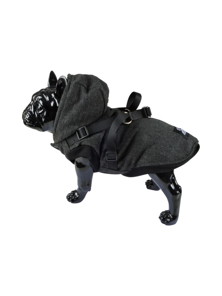 dynamic24 Hunde Mantel mit Gurt Winterjacke Hundemantel  in Anthrazit günstig kaufen